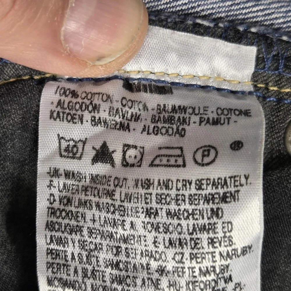 Vintage Levis Engineered Jeans Mens 30x32 Blue Twisted Flap Pockets Button Fly